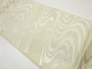 絽流水に花模様織出し袋帯